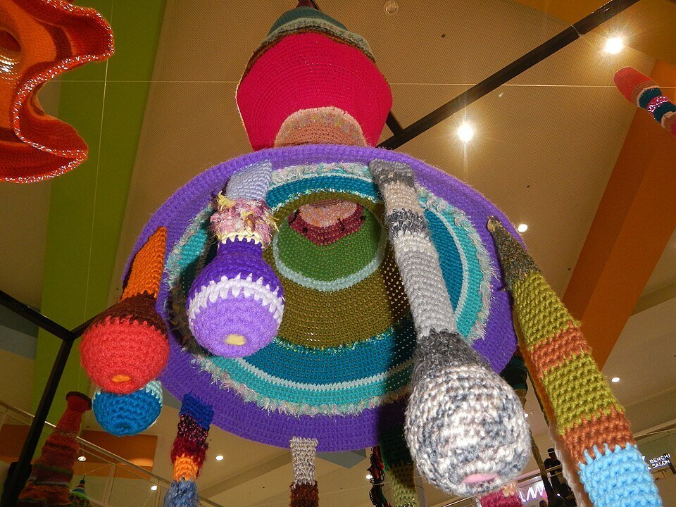 Aran Style Sweater Back